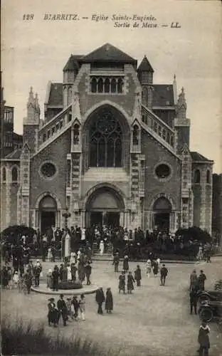Ak Biarritz Pyrénées Atlantiques, Kirche Sainte Eugenie
