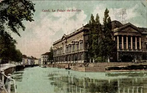 Ak Gand Gent Ostflandern, Justizpalast