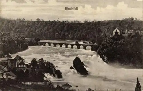 Ak Rheinfall Kanton Schaffhausen, Panorama