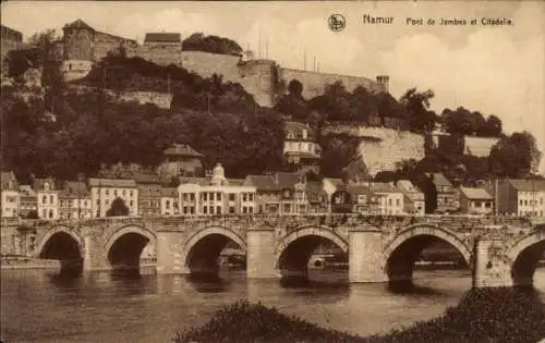 Ak Namur Wallonien, Pont de Jambes et Citdalle