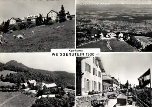 Ak Oberdorf Kanton Solothurn, Kurhaus Weissenstein, Teilansicht