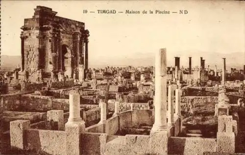 Ak Timgad Algerien, Maison de la Piscine