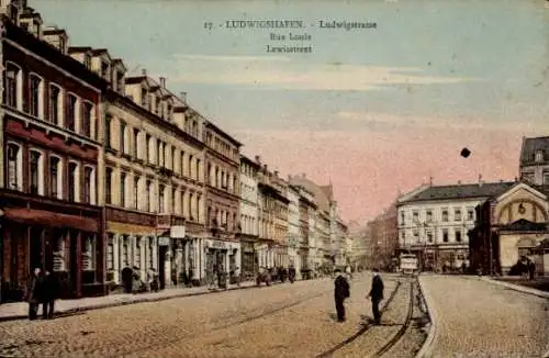 Ak Ludwigshafen am Rhein, Ludwigstraße