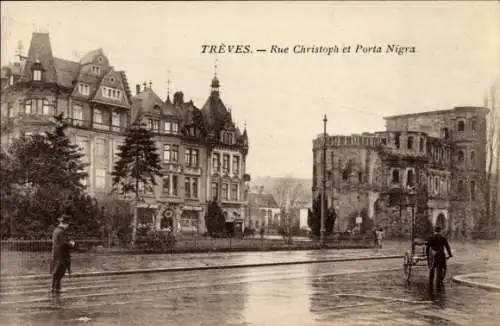 Ak Trier, Christophstraße, Porta Nigra