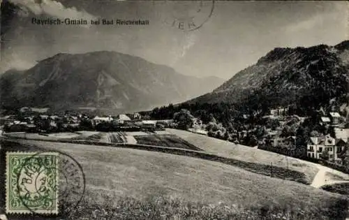 Ak Bayerisch Gmain Oberbayern, Panorama