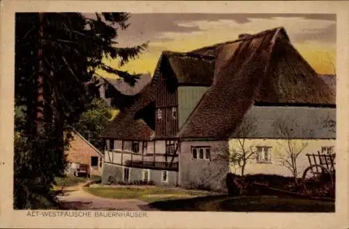 Ak Alt-Westfälische Bauernhäuser, Sauerland