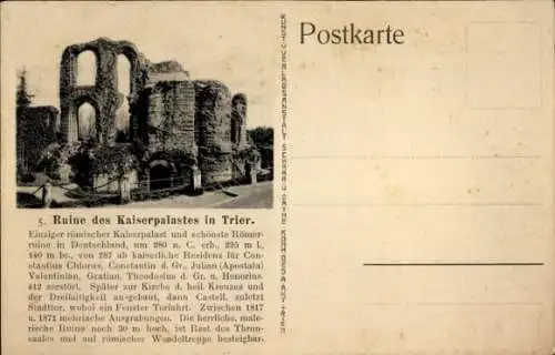 Ak Trier an der Mosel, Ruine Kaiserpalast