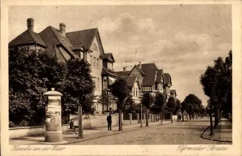 Ak Hameln in Niedersachsen, Pyrmonter Straße, Litfaßsäule