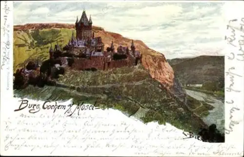 Ak Cochem an der Mosel, Burg Kochem