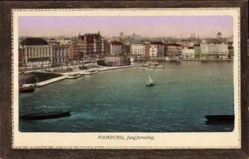 Ak Hamburg Mitte Neustadt, Jungfernstieg