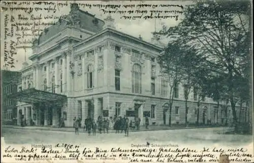 Ak Hamburg Mitte St. Georg, Deutsches Schauspielhaus