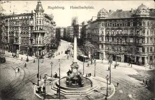 Ak Magdeburg an der Elbe, Hasselbachplatz