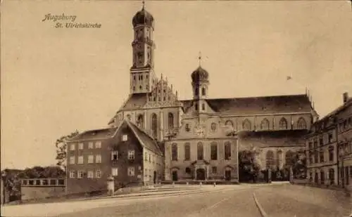 Ak Augsburg in Schwaben, St. Ulrichskirche