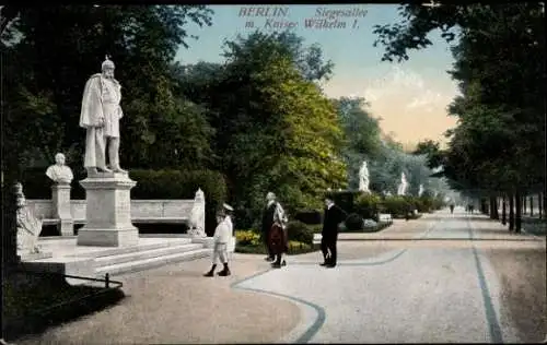 Ak Berlin Tiergarten, Siegesallee, Denkmal Kaiser Wilhelm I.