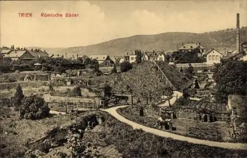 Ak Trier an der Mosel, Römische Bäder