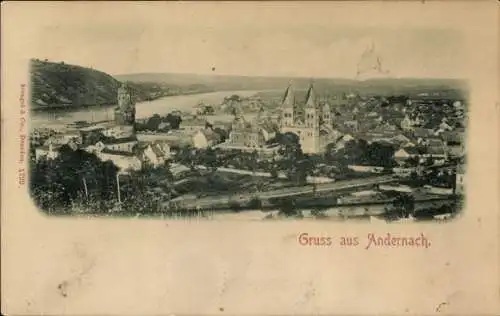 Ak Andernach am Rhein, Panorama