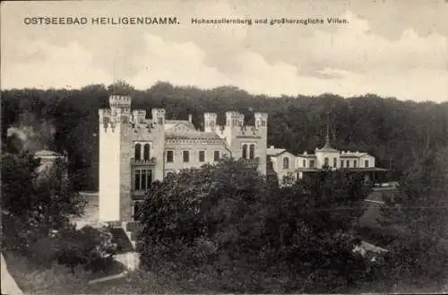 Ak Seebad Heiligendamm Bad Doberan, Hohenzollernburg, großherzogliche Villen