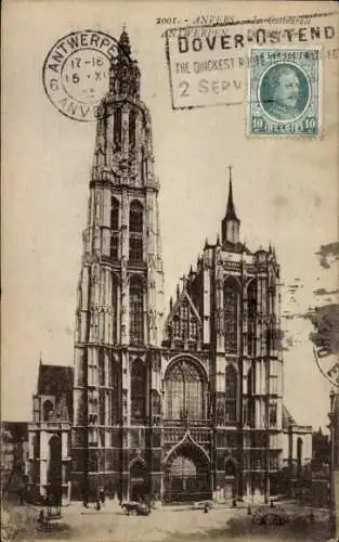 Ak Anvers Antwerpen Flandern, Le Cathedrale