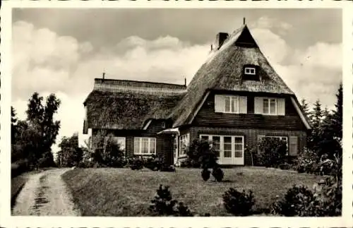 Ak Ostseebad Sierksdorf in Holstein, Dr. Arnold Schwarck, Gebäude, Reetdach