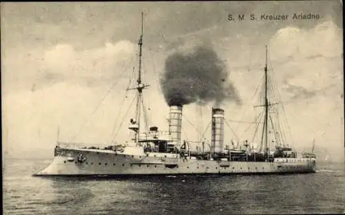 Ak Deutsches Kriegsschiff, Ariadne, Kleiner Kreuzer