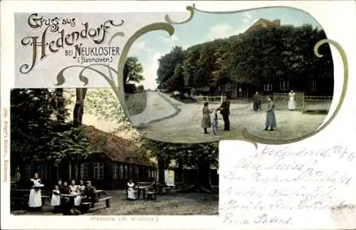 Ak Hedendorf Neukloster Buxtehude im Kreis Stade, Gastwirtschaft Walhalla