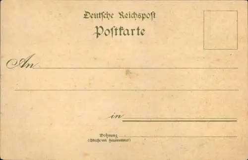 Litho Duderstadt im Eichsfeld, Tivoli, Garten, Saal