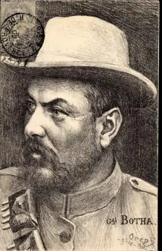 Künstler Ak Orens, Louis Botha, südafrikanischer Politiker, Portrait
