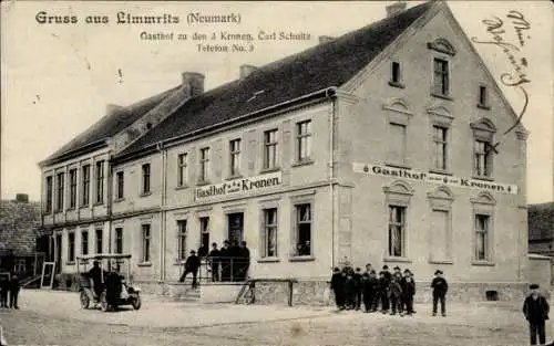 Ak Lemierzyce Limmritz Neumark Ostbrandenburg, Gasthof zu den 3 Kronen