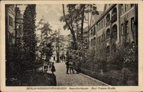 Ak Berlin Pankow Niederschönhausen, Beamtenhäuser, Paul Franke Straße