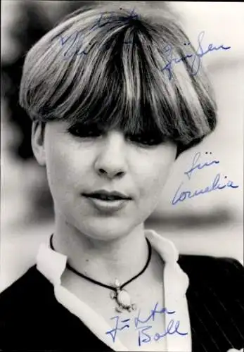 Ak Schauspielerin Jutta Boll, Portrait, Autogramm