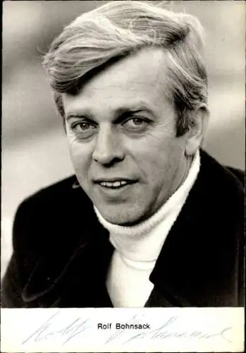 Ak Schauspieler Rolf Bohnsack, Portrait, Autogramm