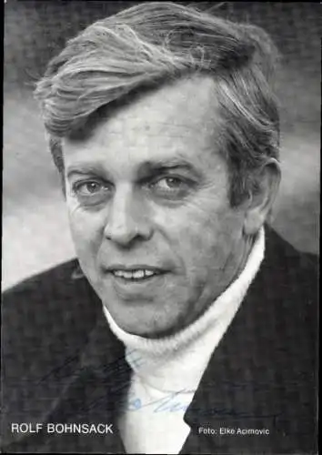 Ak Schauspieler Rolf Bohnsack, Portrait, Autogramm