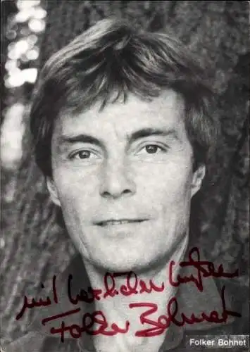 Ak Schauspieler Folker Bohnet, Portrait, Autogramm, KaDeWe