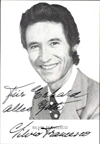 Ak Schauspieler Silvio Francesco, Portrait, Autogramm