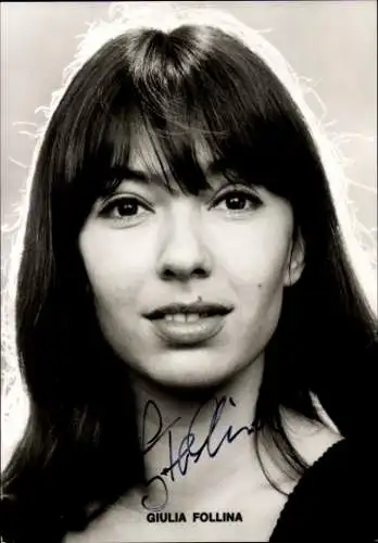 Ak Schauspielerin Giulia Follina, Portrait, Autogramm