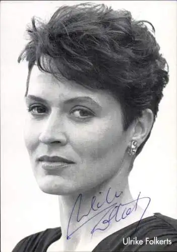 Ak Schauspielerin Ulrike Folkerts, Portrait, Autogramm