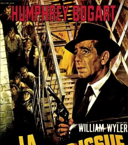 Ak Schauspieler Humphrey Bogart, Filmplakat