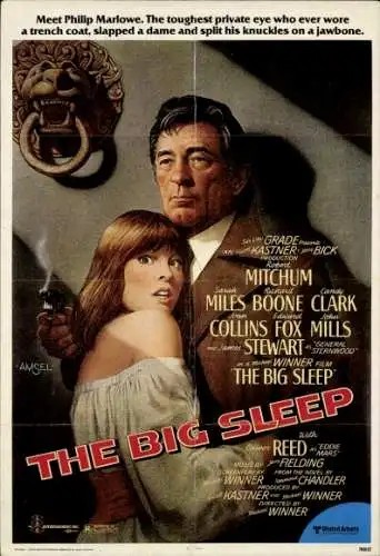 Ak Schauspielerin, Schauspieler, Philip Marlowe, Filmplakat The Big Sleep