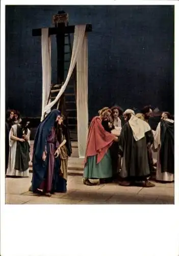 Ak Oberammergau in Oberbayern, Passionsspiele 1934, Grablegung