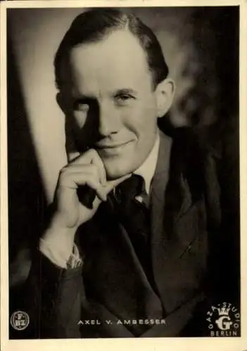 Ak Schauspieler Axel von Ambesser, Portrait