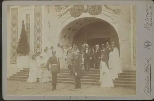 Cabinet Foto Großherzog Friedrich und Großherzogin Luise v. Baden zur int. Ausstellung 1902