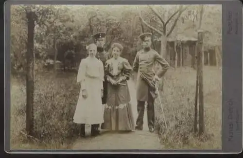 Cabinet Foto Prinz. Maria de la Paz v. Bayern mit Ferdinand Maria, Adalbert Alfons, Maria del Pilar