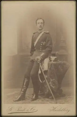 Cabinet Foto Portrait Prinz Ludwig von Baden