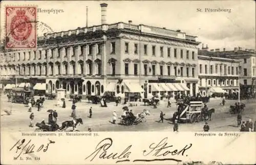 Ak Sankt Petersburg Russland, Newski-Prospekt