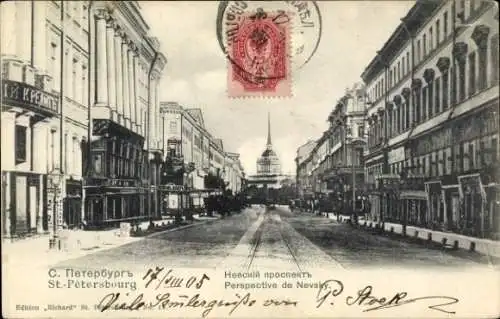 Ak Sankt Petersburg Russland, Newski-Prospekt