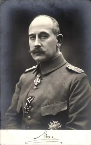 Ak Max von Baden, Portrait, Orden, Eisernes Kreuz