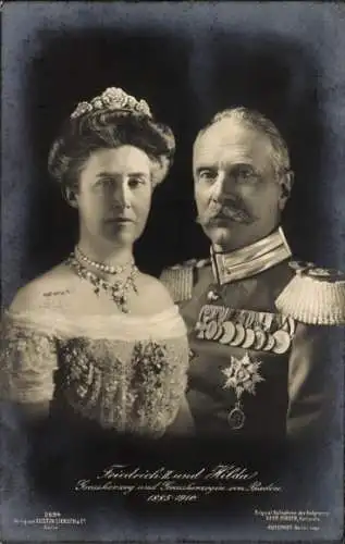 Ak Friedrich II. und Hilda, Großherzog und Großherzogin von Baden