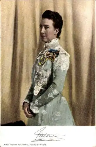 Ak Königin Viktoria von Schweden, Portrait