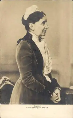 Ak Großherzogin Luise von Baden, Portrait