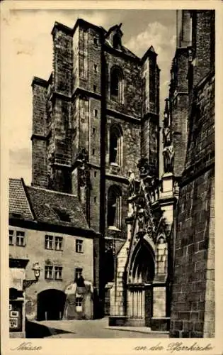 Ak Nysa Neisse Schlesien, Pfarrkirche